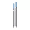 DEQSTER Pencil 2, Tablet, Apple, Blau, Grau, Apple iPads seit 2018, Grau, Aluminium, Polycarbonat (PC), Polyoxymethylen (POM)