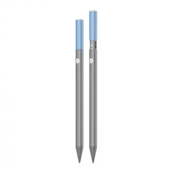 DEQSTER Pencil 2, Tablet, Apple, Blau, Grau, Apple iPads seit 2018, Grau, Aluminium, Polycarbonat (PC), Polyoxymethylen (POM)
