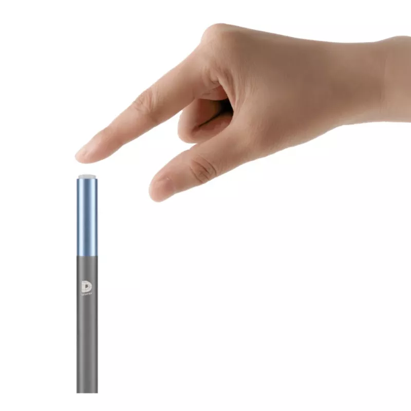 DEQSTER Pencil 2, Tablet, Apple, Blau, Grau, Apple iPads seit 2018, Grau, Aluminium, Polycarbonat (PC), Polyoxymethylen (POM)
