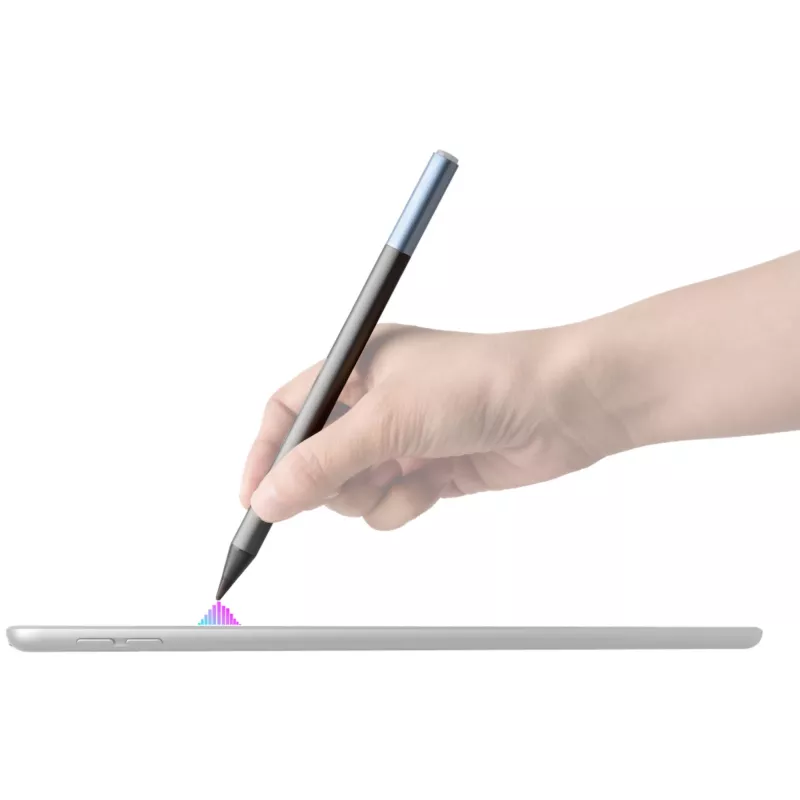 DEQSTER Pencil 2, Tablet, Apple, Blau, Grau, Apple iPads seit 2018, Grau, Aluminium, Polycarbonat (PC), Polyoxymethylen (POM)