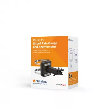 Netatmo Halterung für Smart Regenmesser und Smart Anemometer, Schwarz, Netatmo, 65 mm, 65 mm, 135 mm, 75 mm