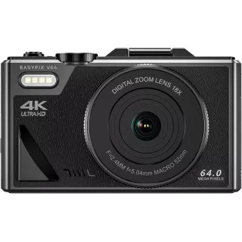 Kompakte Digitalkamera EASYPIX V64 Flip 20203 — 16 MP, 1080p Video