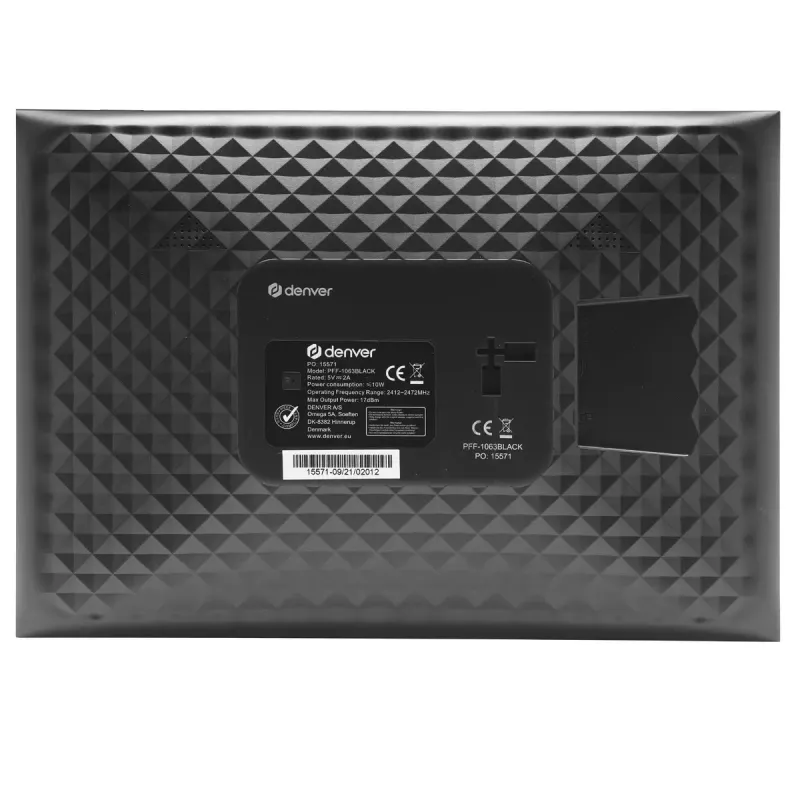 Digitaler Bilderrahmen Denver PFF-1063Schwarz 10,1 Zoll Touchscreen Wi-Fi 1920x1080