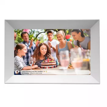 Digitaler Bilderrahmen Denver PFF-1063WHITE 10,1 Zoll Touchscreen Wi-Fi 1920x1080