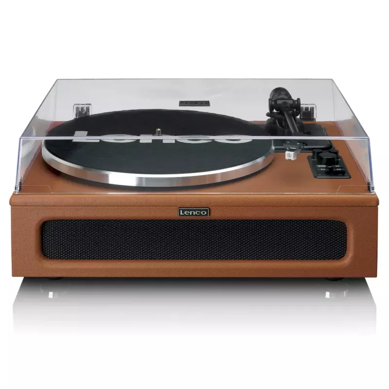 Riemengetriebener Audio-Plattenspieler Lenco LS-430BN Braun Manuell 3-4 g Auflagekraft