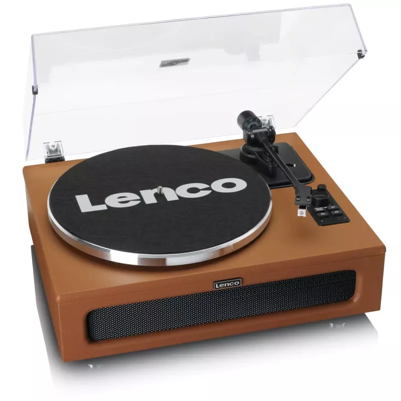 Riemengetriebener Audio-Plattenspieler Lenco LS-430BN Braun Manuell 3-4 g Auflagekraft