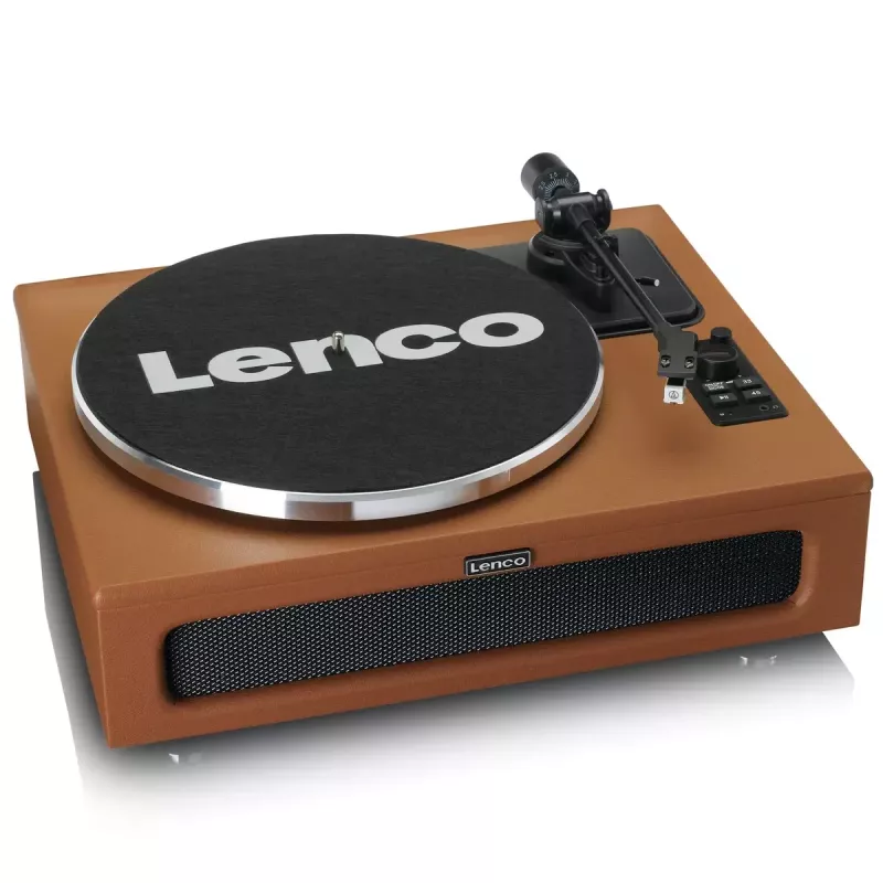 Riemengetriebener Audio-Plattenspieler Lenco LS-430BN Braun Manuell 3-4 g Auflagekraft