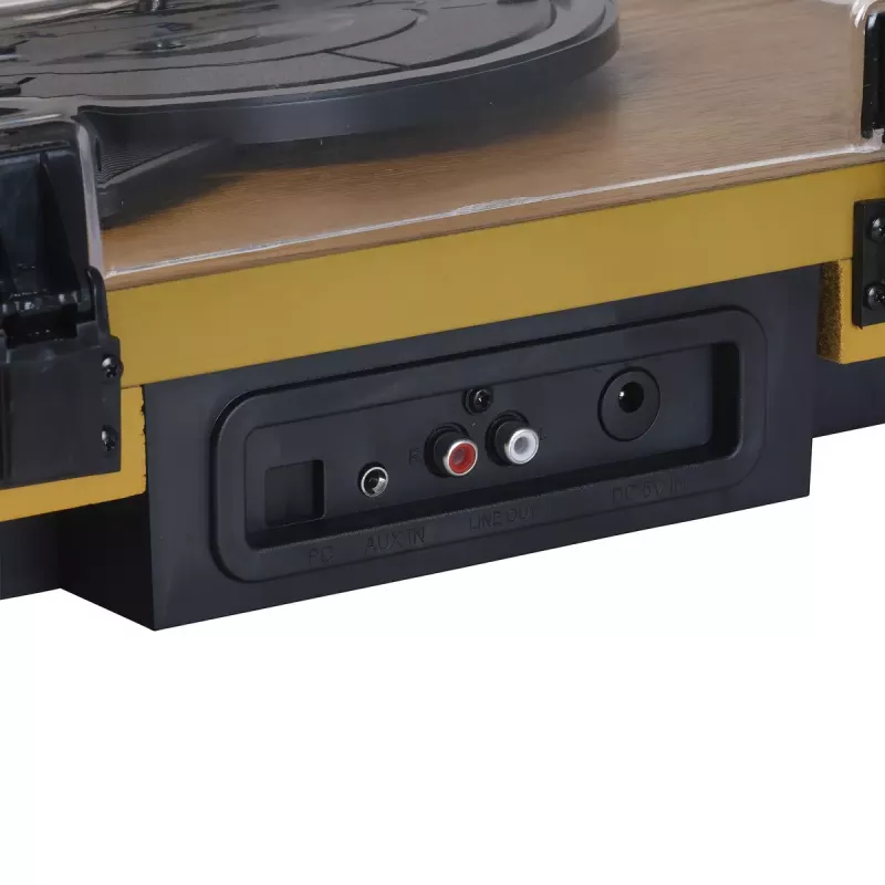 Denver VPL-230LW Schwarz Holz halbautomatischer Plattenspieler 2W RMS
