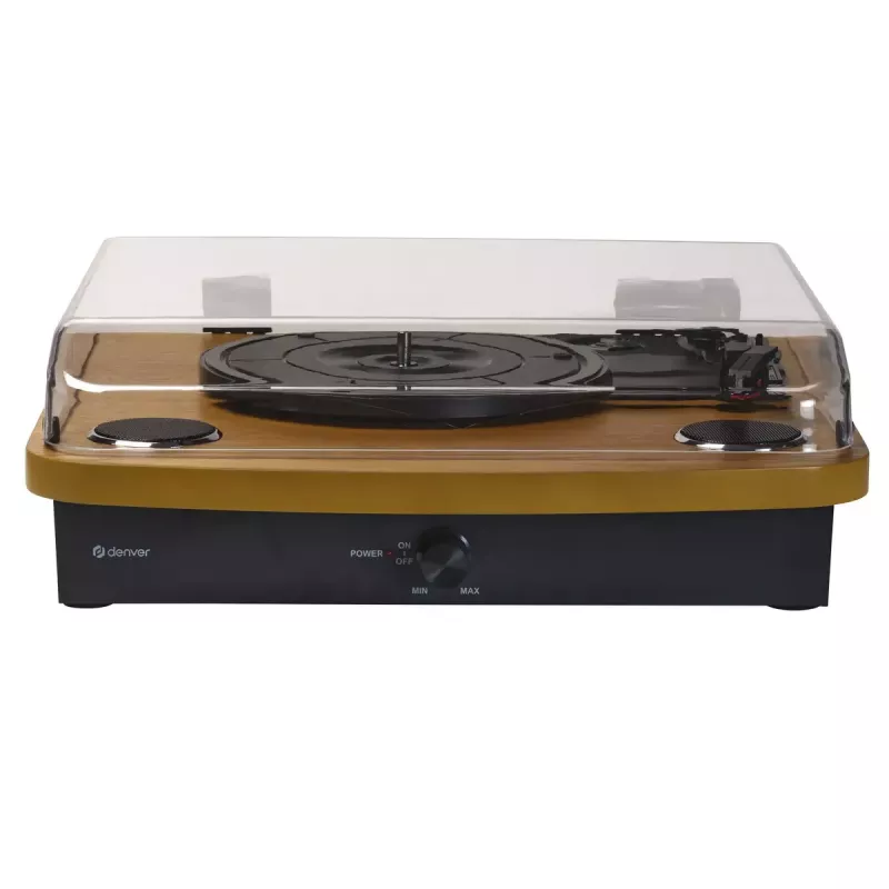 Denver VPL-230LW Schwarz Holz halbautomatischer Plattenspieler 2W RMS