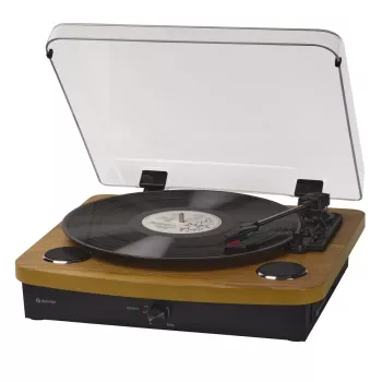 Denver VPL-230LW Schwarz Holz halbautomatischer Plattenspieler 2W RMS
