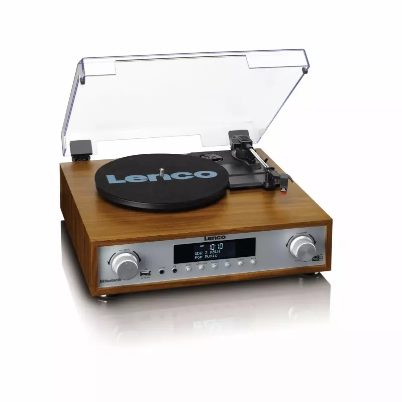 Riemengetriebener Audio-Plattenspieler Lenco MC-160WD