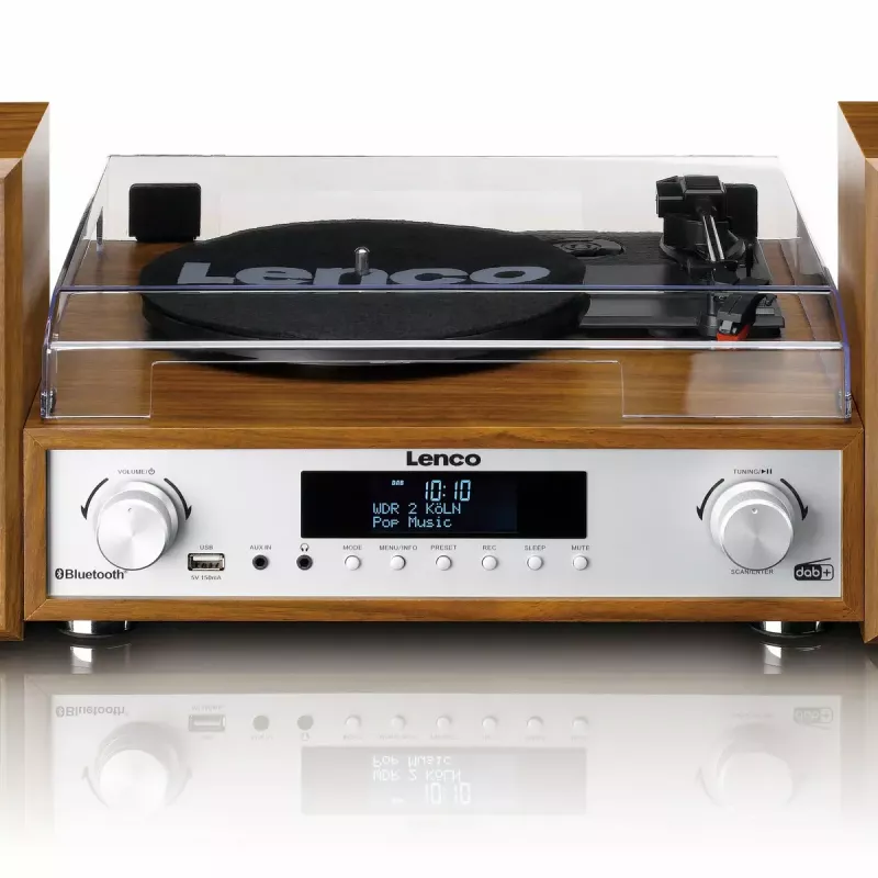 Riemengetriebener Audio-Plattenspieler Lenco MC-160WD