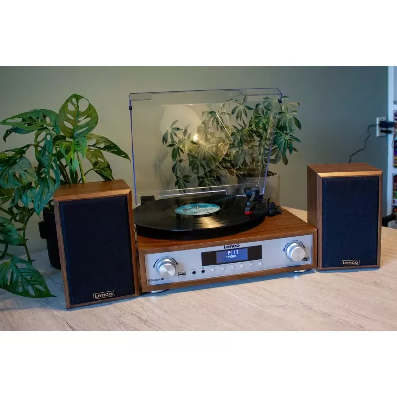 Riemengetriebener Audio-Plattenspieler Lenco MC-160WD