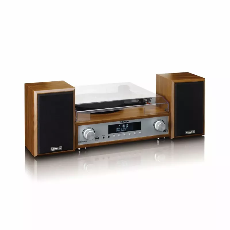 Riemengetriebener Audio-Plattenspieler Lenco MC-160WD