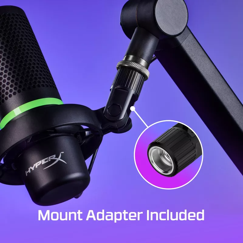 HyperX DuoCast - USB-Mikrofon (Schwarz) - RGB-Beleuchtung