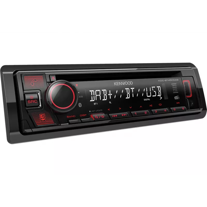 Kenwood KDC-BT450DAB Auto-Medienempfänger Schwarz 50 W Bluetooth