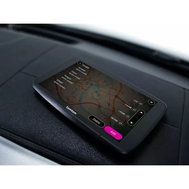 Handheld GPS-Navigator TOMTOM GO mit 7 Zoll Touchscreen, 32 GB, Europa Karten, schwarz