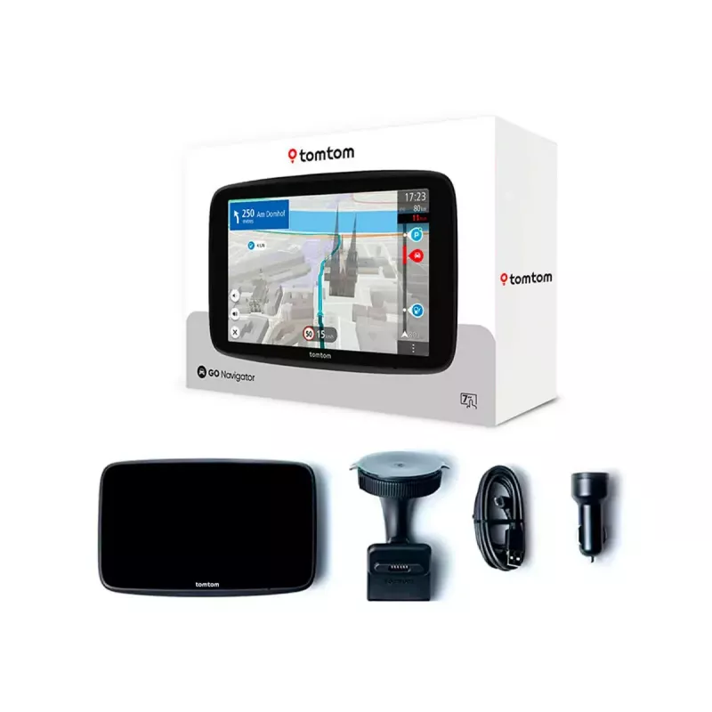Handheld GPS-Navigator TOMTOM GO mit 7 Zoll Touchscreen, 32 GB, Europa Karten, schwarz