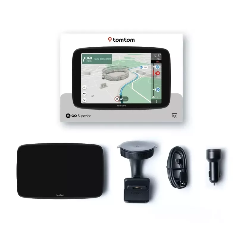 TomTom GO Superior 6 Zoll GPS-Navigation mehrsprachig 6 Zoll Anzeige 32 GB