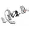 SHOKZ OpenFit 2+ Kopfhörer Kabellos Ohrbügel, Im-Ohr Anrufe/Musik Bluetooth Grau