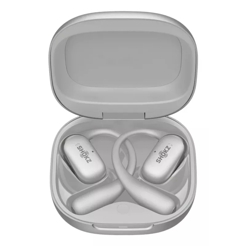 SHOKZ OpenFit 2+ Kopfhörer Kabellos Ohrbügel, Im-Ohr Anrufe/Musik Bluetooth Grau