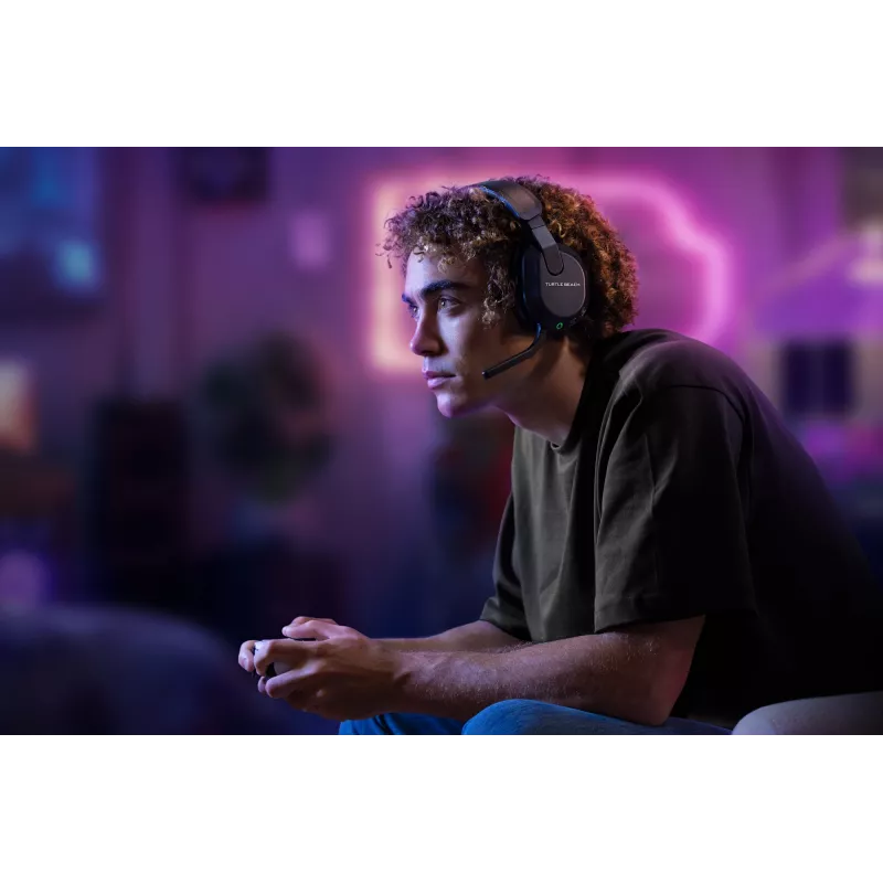 Turtle Beach Stealth 600 Schwarz PlayStation Wireless Gaming-Headset mit bis zu 80 Stunden Akkulaufzeit, 50-mm-Lautsprechern und Bluetooth für PS5, PS4, PC und Mobilgeräte