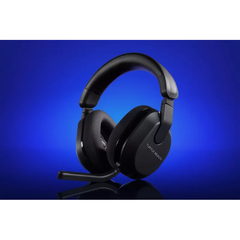 Turtle Beach Stealth 600 Schwarz PlayStation Wireless Gaming-Headset mit bis zu 80 Stunden Akkulaufzeit, 50-mm-Lautsprechern und Bluetooth für PS5, PS4, PC und Mobilgeräte