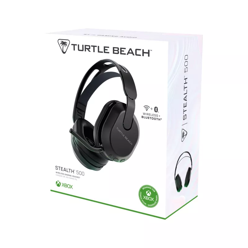 Turtle Beach Stealth 500 Schwarz Xbox Wireless Gaming-Headset mit bis zu 40 Std. Akku für Xbox Series X/S, Xbox One und funktioniert über Bluetooth, PC und Mobilgeräte