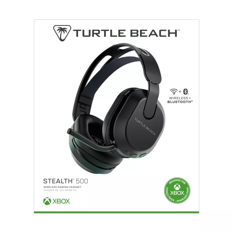 Turtle Beach Stealth 500 Schwarz Xbox Wireless Gaming-Headset mit bis zu 40 Std. Akku für Xbox Series X/S, Xbox One und funktioniert über Bluetooth, PC und Mobilgeräte