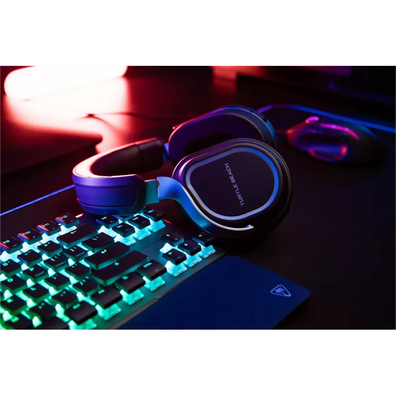 Turtle Beach Stealth 700 Schwarz PlayStation Wireless Gaming Headset mit bis zu 80 Stunden Akkulaufzeit, Bluetooth, Dual-Transmittern und 60-mm-Treibern für PS5, PS4, PC und Mobilgeräte