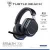 Turtle Beach Stealth 700 Schwarz PlayStation Wireless Gaming Headset mit bis zu 80 Stunden Akkulaufzeit, Bluetooth, Dual-Transmittern und 60-mm-Treibern für PS5, PS4, PC und Mobilgeräte