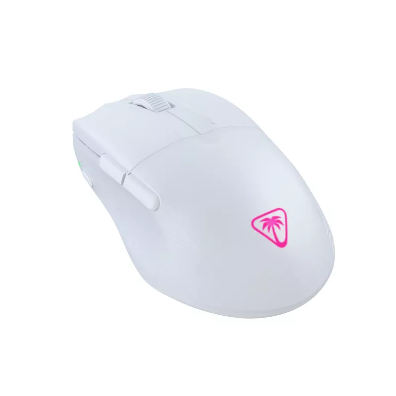 Turtle Beach Pure Air Weiß - Ultralight kabellose ergonomische RGB-Gaming-Maus, 26K DPI optischer Sensor, 125h Akku, RGB-Beleuchtung
