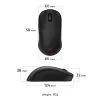 ZOWIE U2 Gaming-Maus beidhändig RF Wireless Optisch 3200 DPI