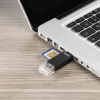 Hama Basic USB 2.0 OTG Kartenleser, SD/microSD, schwarz