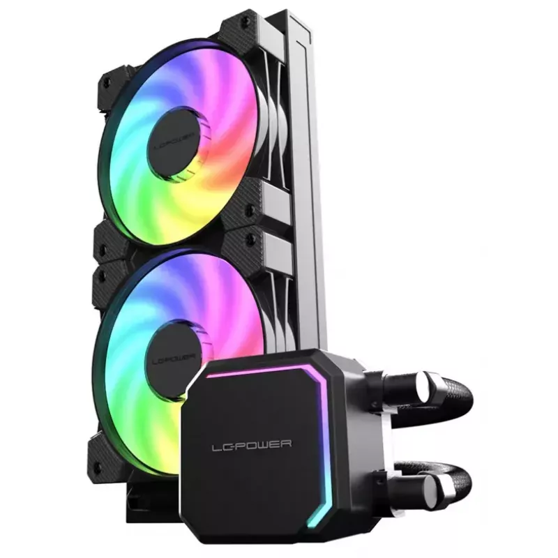 All-in-One-Flüssigkeitskühler LC-Power LC-CC-240-B-ARGB 12 cm Schwarz