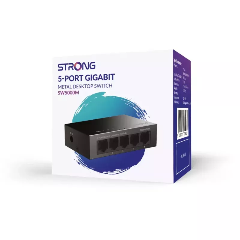 Strong SW5000M Netzwerk-Switch Gigabit Ethernet 5 Ports 10 Gbit/s