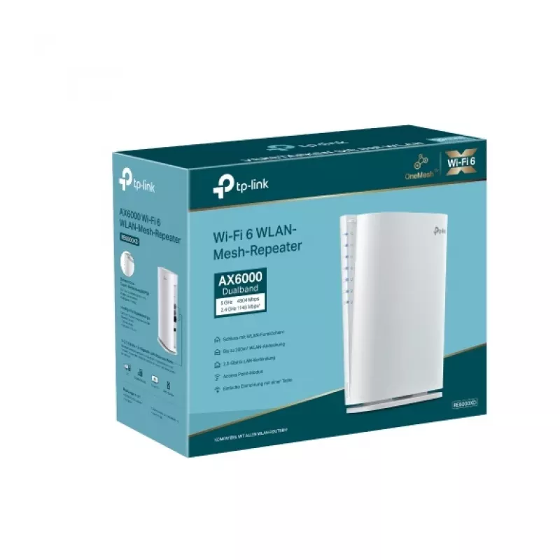 TP-Link AX6000 Mesh Wi-Fi 6 Weiß 1000, 2500 Mbit/s