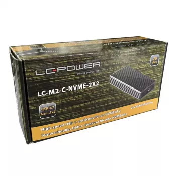 SSD-Gehäuse LC-Power LC-M2-C-NVME-2X2