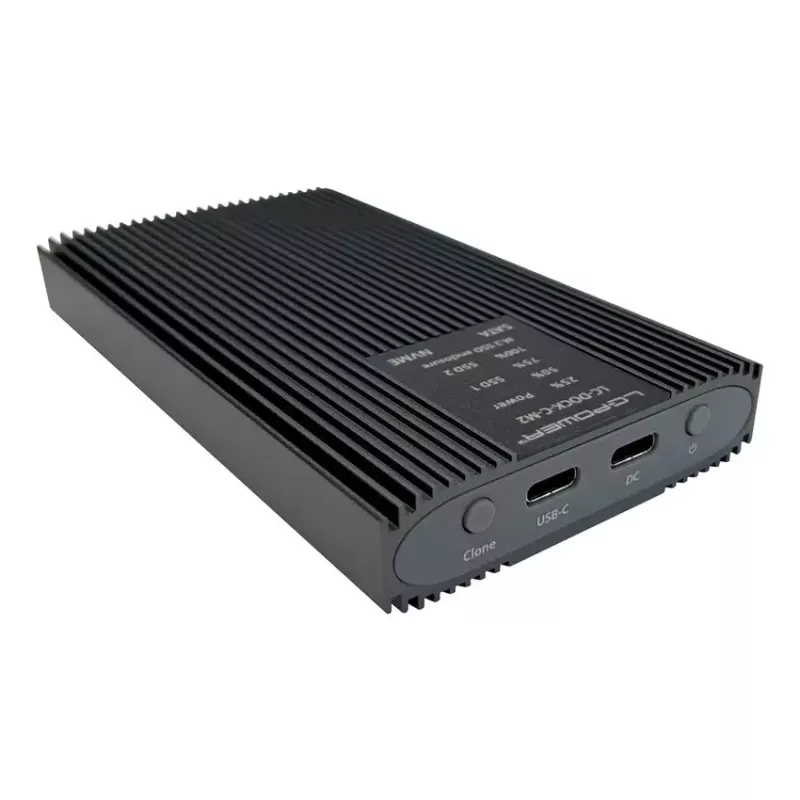 SSD-Gehäuse LC-Power LC-DOCK-C-M2 2 M.2-Laufwerke 10 Gbit/s Anthrazit