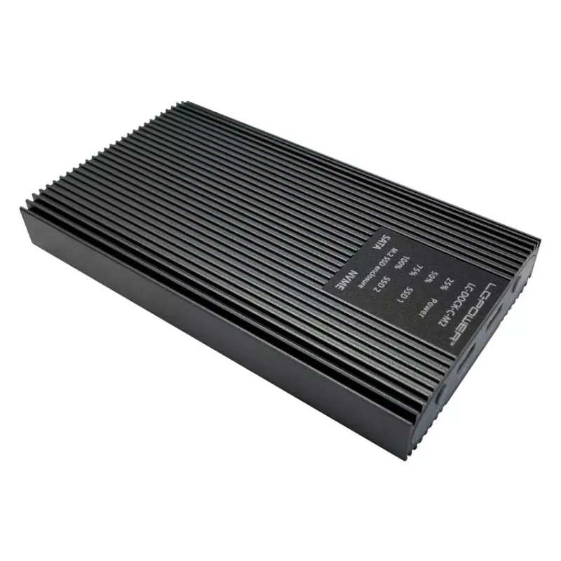 SSD-Gehäuse LC-Power LC-DOCK-C-M2 2 M.2-Laufwerke 10 Gbit/s Anthrazit