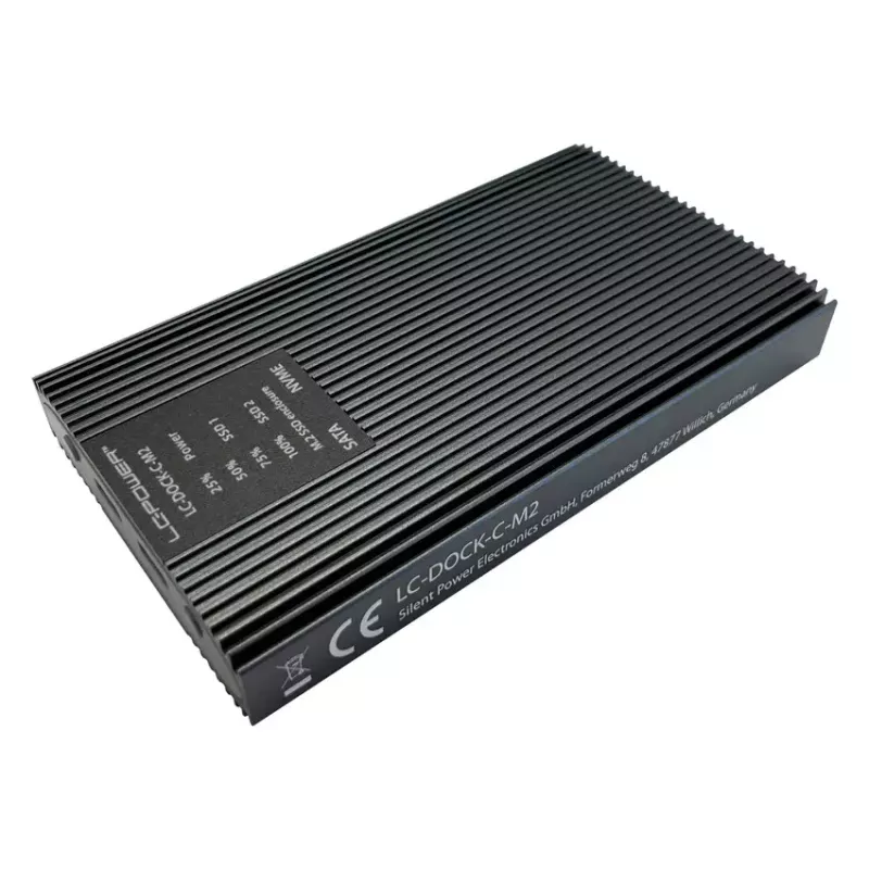SSD-Gehäuse LC-Power LC-DOCK-C-M2 2 M.2-Laufwerke 10 Gbit/s Anthrazit