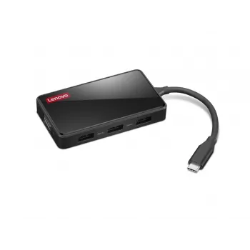Laptop-Dock Lenovo GX91M73945 Kabelgebunden USB 3.2 Gen 1 Type-C Schwarz 4K Ultra HD