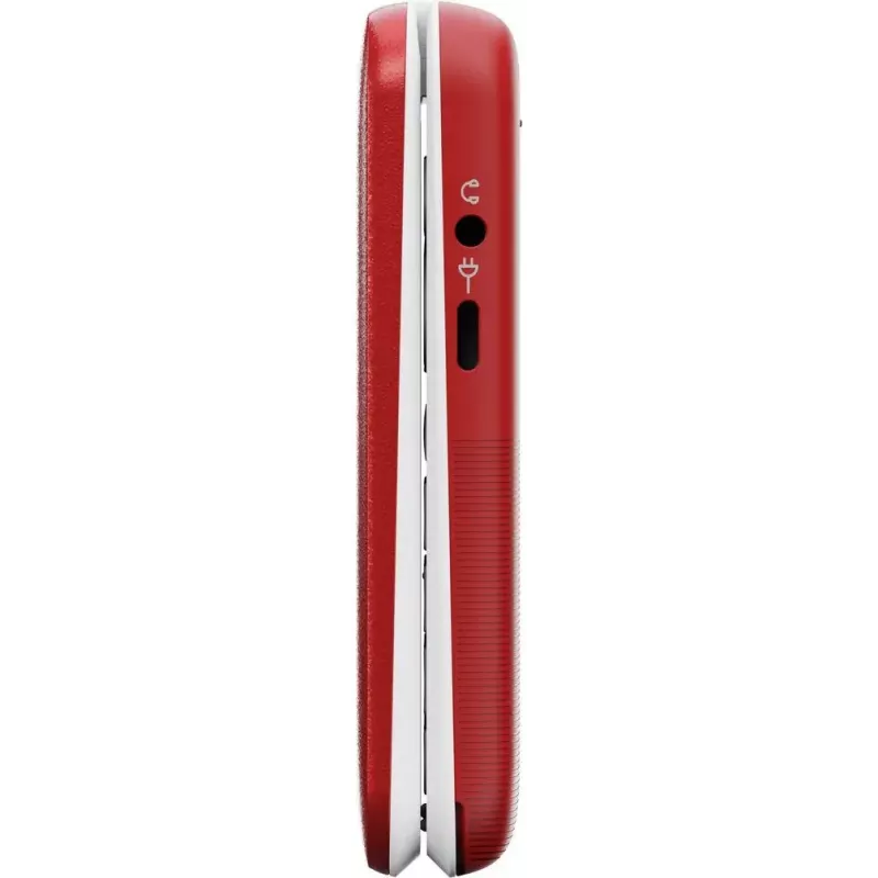 Mobiltelefon Doro Leva L20 4G, 2,8-Zoll-Bildschirm, rot-weiß