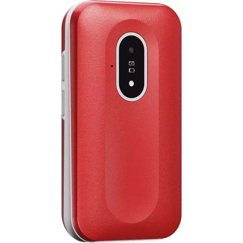 Mobiltelefon Doro Leva L20 4G, 2,8-Zoll-Bildschirm, rot-weiß