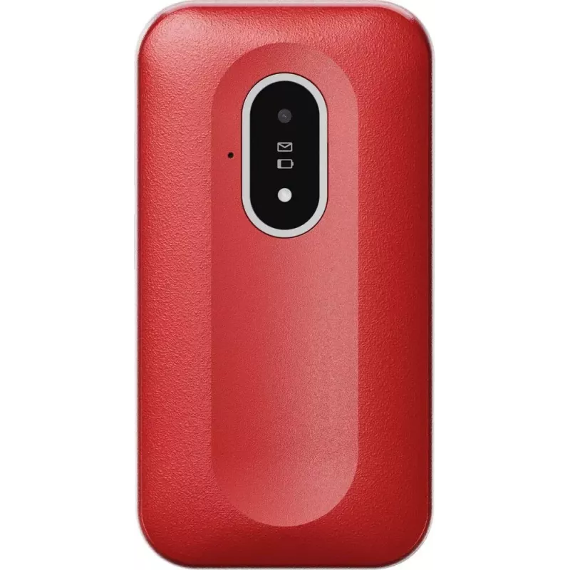 Mobiltelefon Doro Leva L20 4G, 2,8-Zoll-Bildschirm, rot-weiß