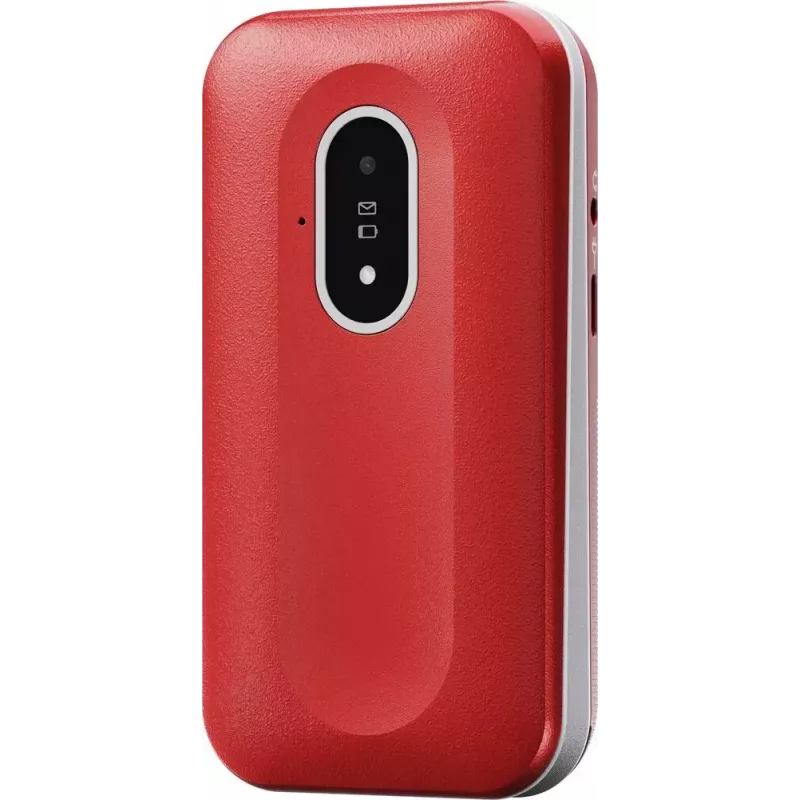 Mobiltelefon Doro Leva L20 4G, 2,8-Zoll-Bildschirm, rot-weiß