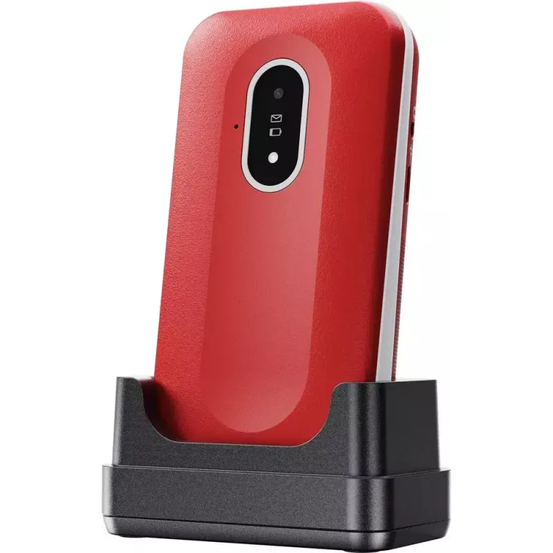 Mobiltelefon Doro Leva L20 4G, 2,8-Zoll-Bildschirm, rot-weiß