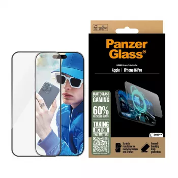 Gaming-Displayschutz PanzerGlass iPhone '24 6,3 Zoll Pro Ultra-Wide Fit