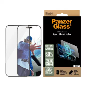 PanzerGlass ® Gaming Displayschutz iPhone 16 Pro Max | Ultra-Wide Fit