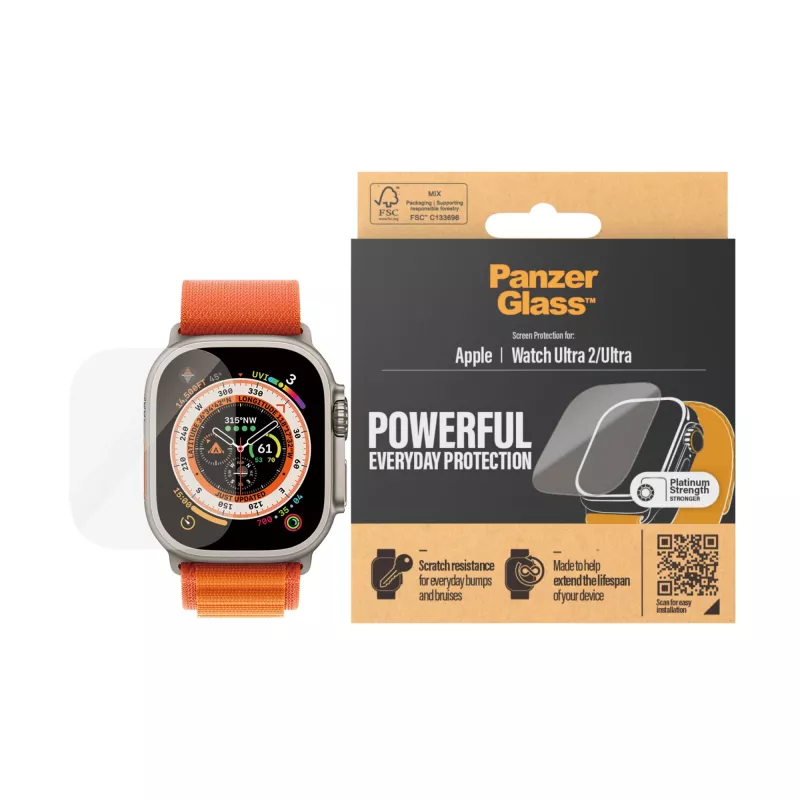 PanzerGlass ® Displayschutz Apple Watch Ultra 2 | Ultra | 49 mm